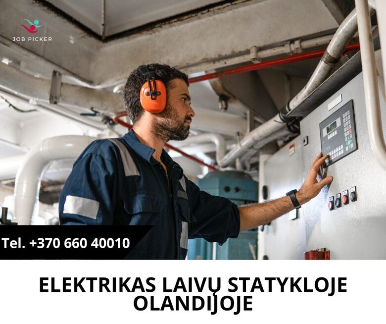 Elektrikas laivų statykloje