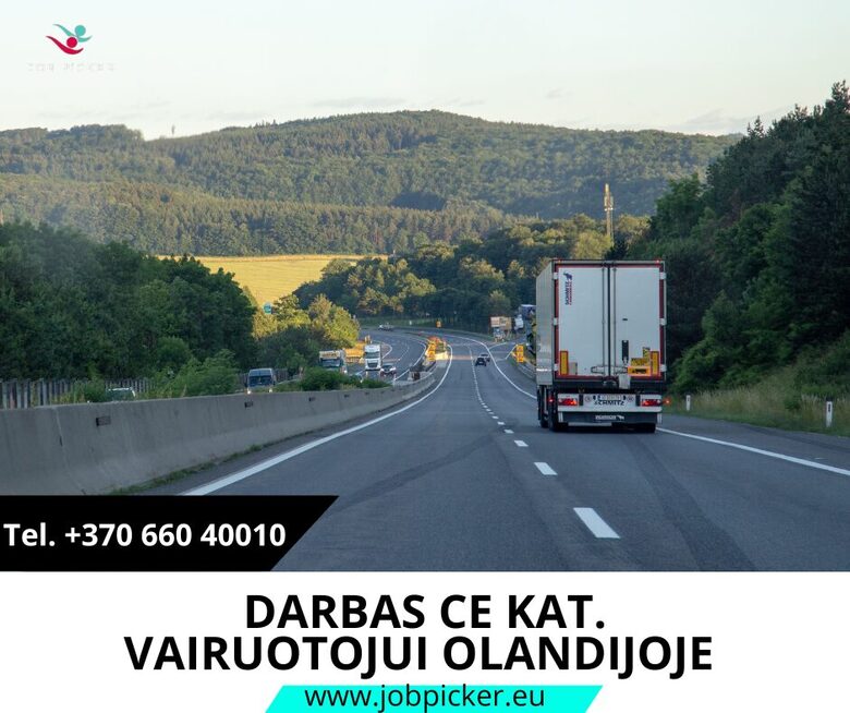 Darbas CE kat. vairuotojui