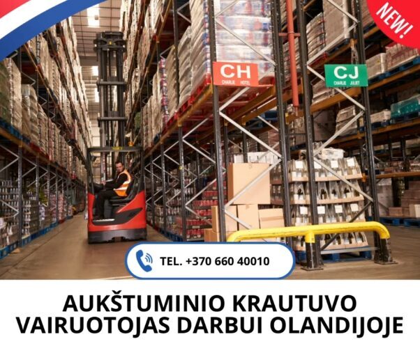 aukštuminio krautuvo vairuotojas