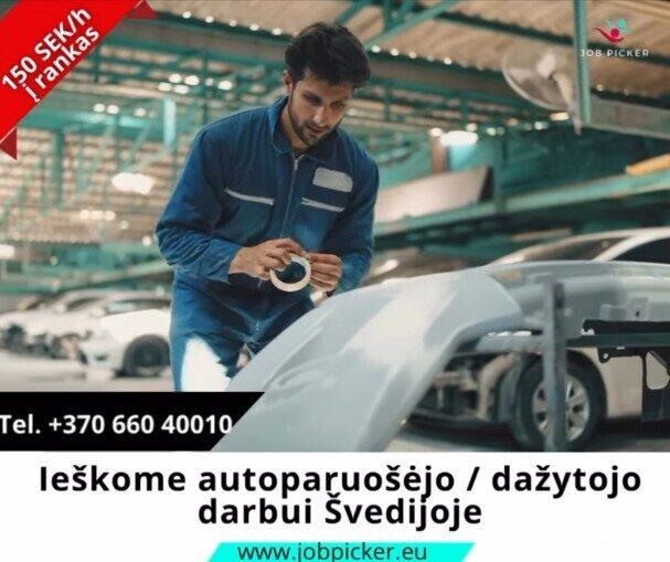 Automobilių kėbulo paruošėjas dažymui / dažytojas