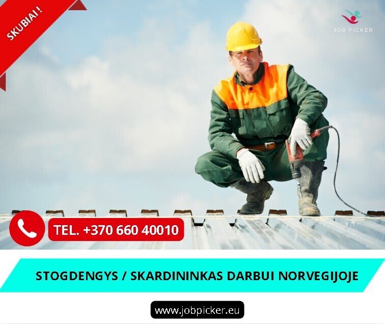 Stogdengys skardintojas darbas Norvegijoje