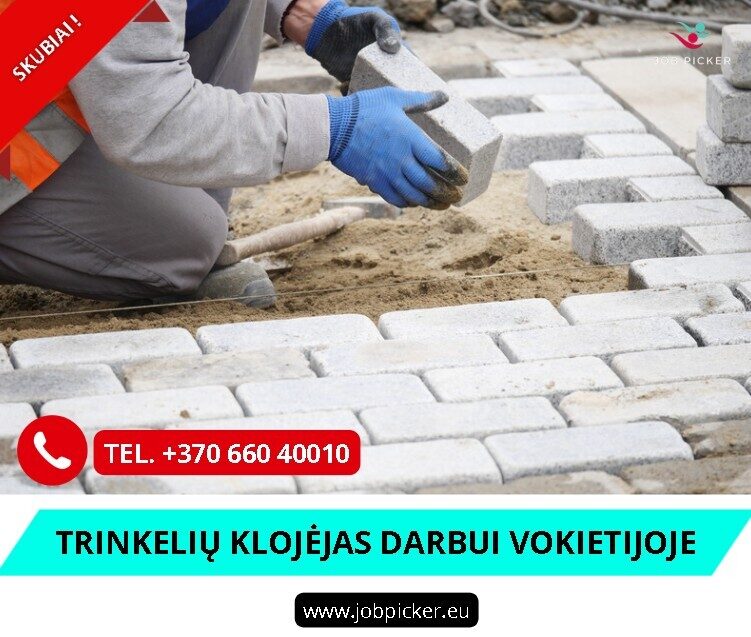 Trinkelių klojėjas darbas Vokietijoje