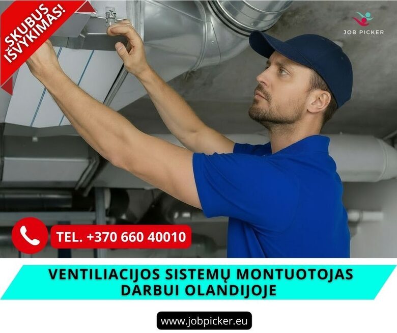 Ventiliacijos montuotojas