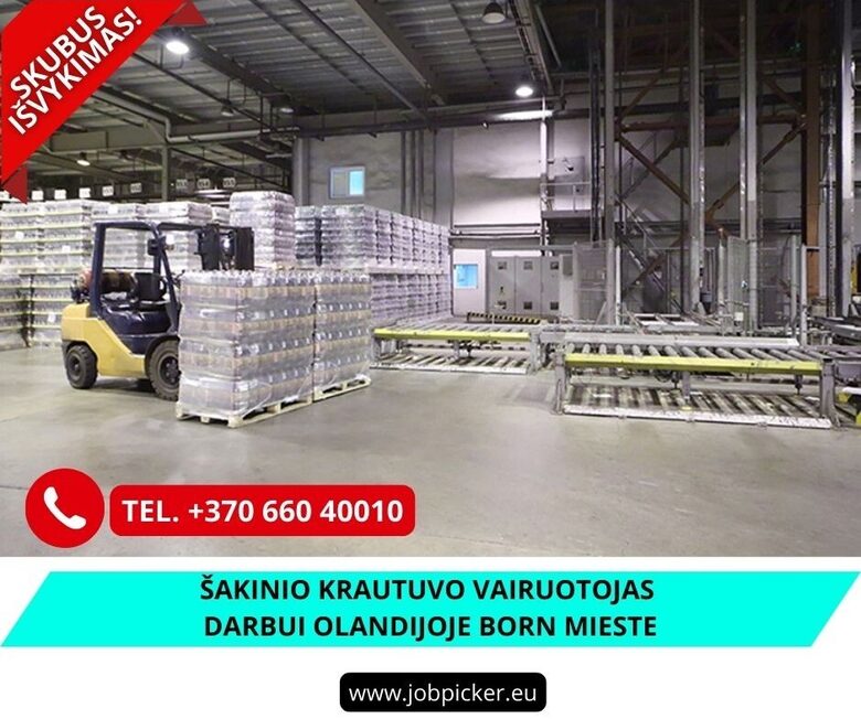 Šakinio krautuvo vairuotojas Born mieste