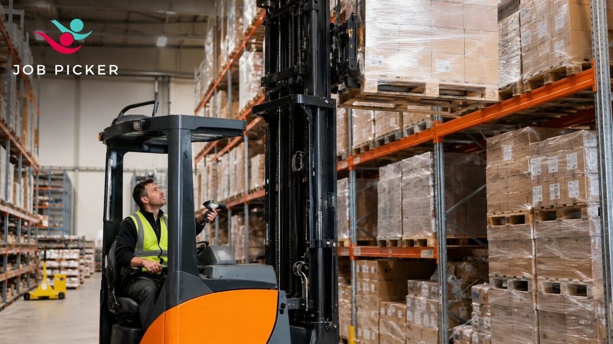 Augstplauktu iekrāvēja Reach Truck vadītājs